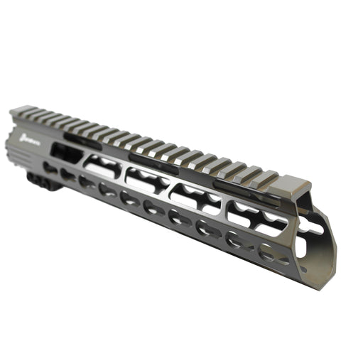 12" Cerakote Elite Flat Dark Earth Coating - Ultra Light Keymod Shark Series Free Float Handguard