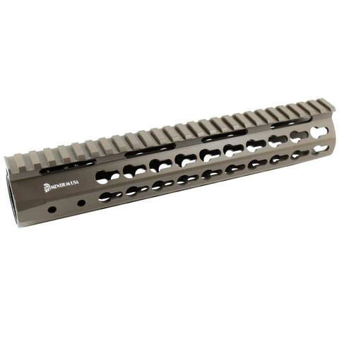 10" Cerakote Elite Flat Dark Earth Coating - Slim Keymod Free Float Handguard - Steel Nut