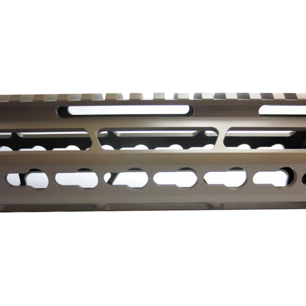 15" Cerokote Elite Flat Dark Earth Coating- Slim Keymod Free Float Handguard for .308 Rifle