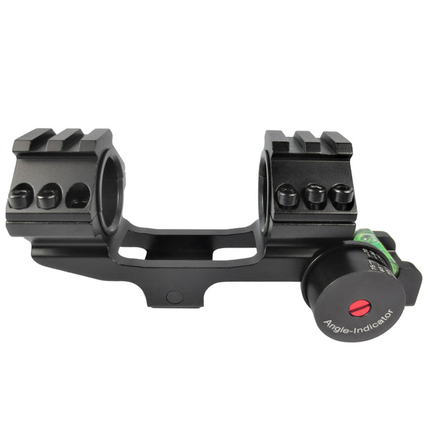 Cantilever Scope Mount with Level Bubble for 1" and 30mm scopes -SKU: 5002