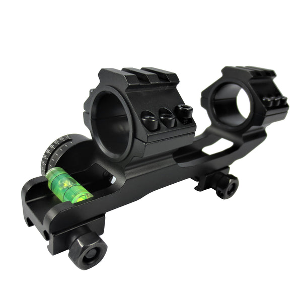 Cantilever Scope Mount with Level Bubble for 1" and 30mm scopes -SKU: 5002