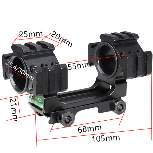 Scope Mount with Level Bubble for 1" and 30mm scopes -SKU: 5020