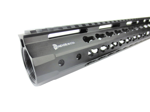 12" Slim Keymod Free Float Handguard,with Steel Nut