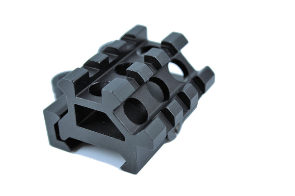 Quick Release Double Picatinny Rail Tactical Mount : 45 degree & Top Flat QD11