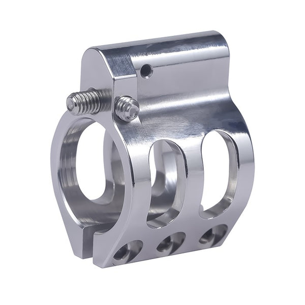 Gas Block Stainless Adjustable Clamp-On 0.75"Low Profile Steel
