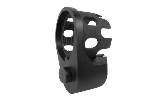 AR Enhanced Castle Nut & Extended End Plate - CastleNut-Black