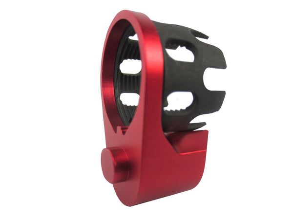 AR Enhanced Castle Nut & Extended End Plate - CastleNut-Red