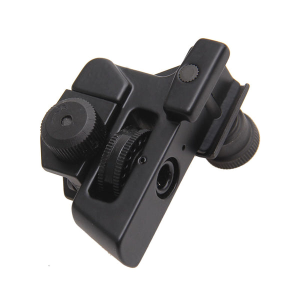 Rear Iron Sight for AR Style Rifles - Detachable Adjustable Picatinny Mount FR05