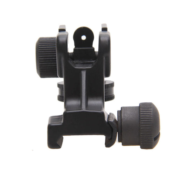 Rear Iron Sight for AR Style Rifles - Detachable Adjustable Picatinny Mount FR05