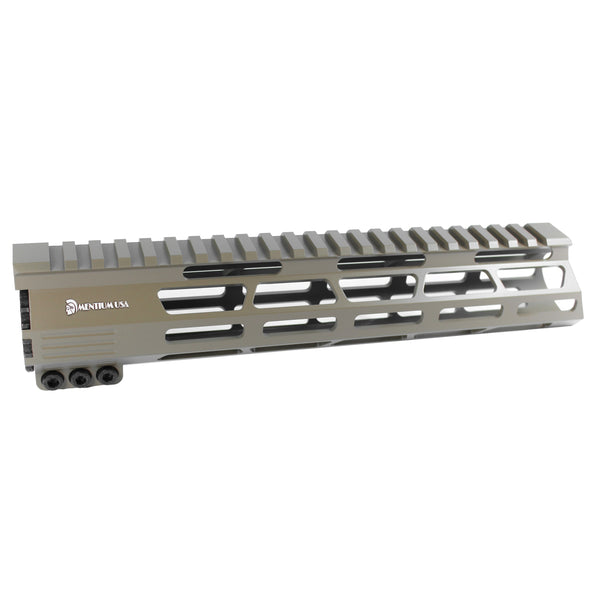 10" Cerakote Flat Dark Earth Coating - Ultra Light Slim M-Lok Shark Series Free Float Handguard