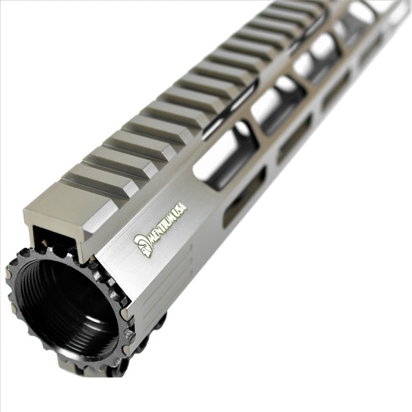 10" Cerakote Flat Dark Earth Coating - Ultra Light Slim M-Lok Shark Series Free Float Handguard