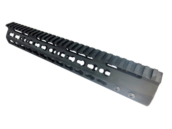 12" Slim Keymod Free Float Handguard,with Steel Nut